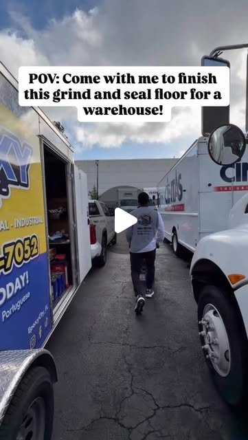 Warehouse floor grind and seal project